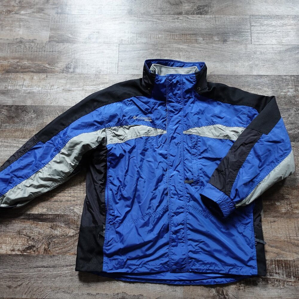 Columbia Cross Terra jacket men's‎ XL 2 in one jacket fleece plus softshell